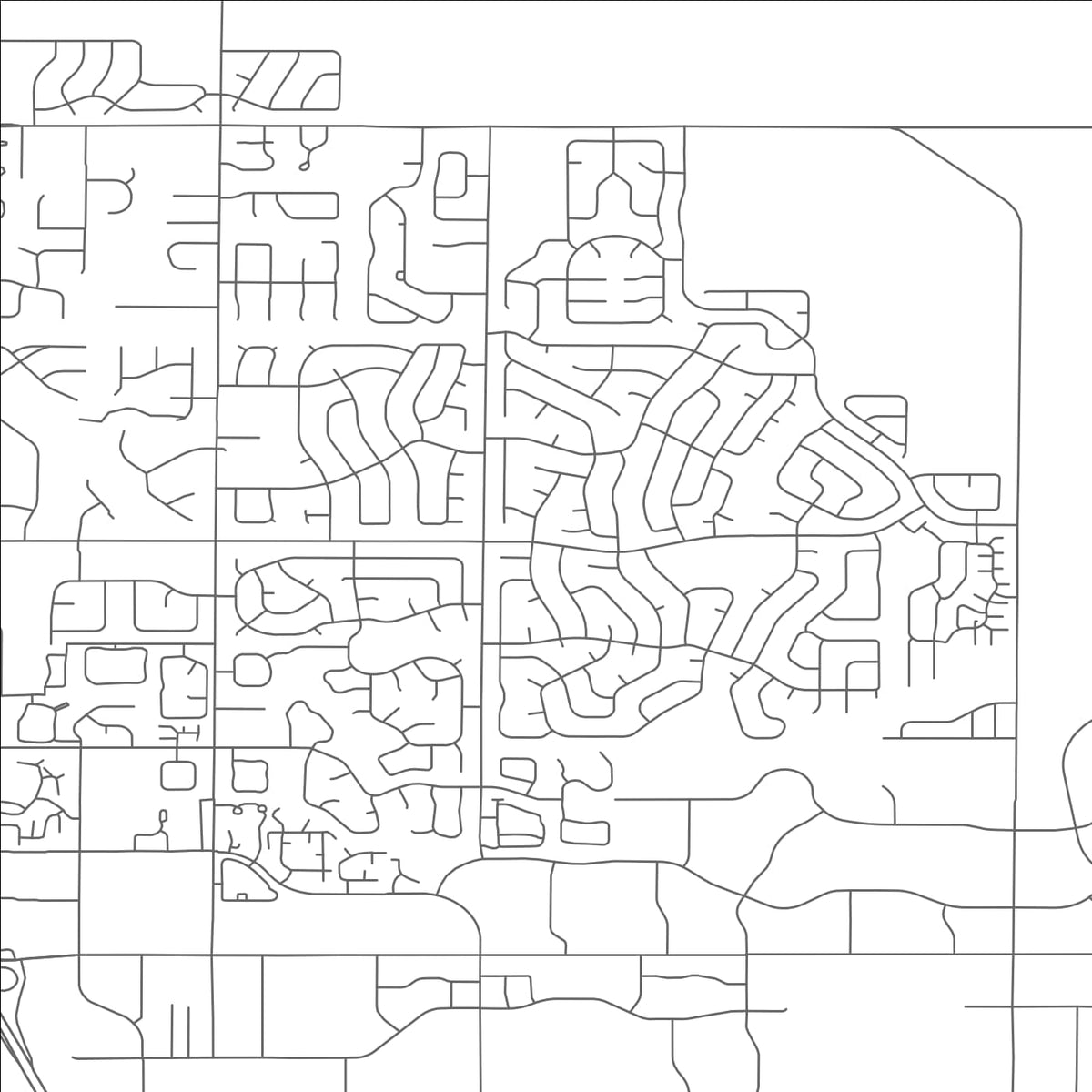 ROAD MAP OF CHERRY CREEK, COLORADO BY MAPBAKES