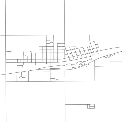 ROAD MAP OF CHEYENNE WELLS, COLORADO BY MAPBAKES