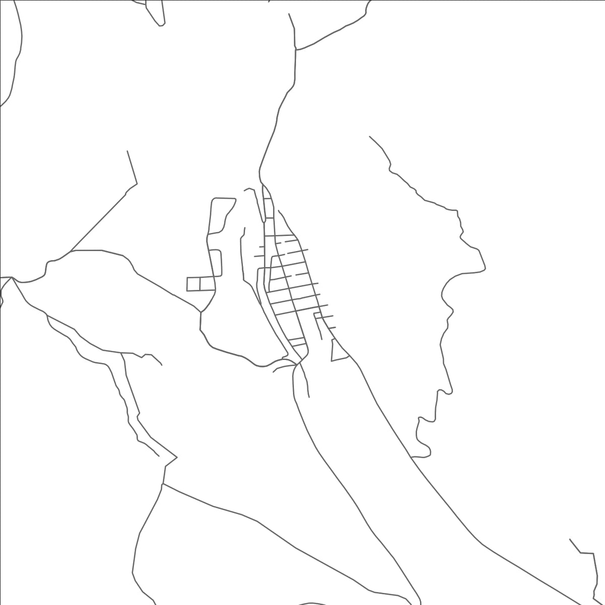 ROAD MAP OF CITY OF CREEDE, COLORADO BY MAPBAKES