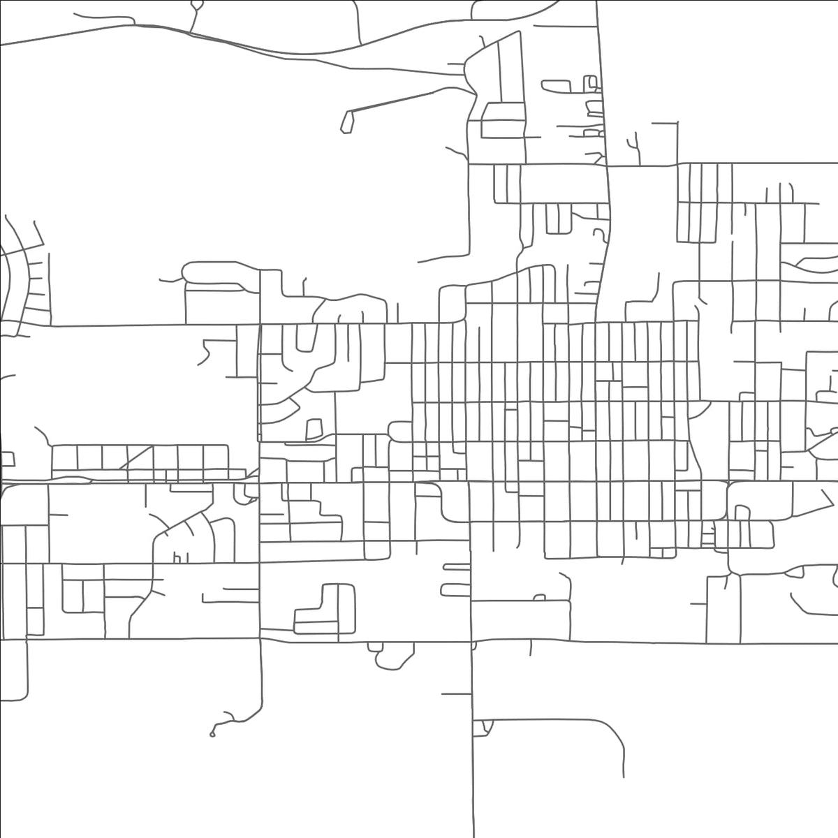 ROAD MAP OF CRAIG, COLORADO BY MAPBAKES