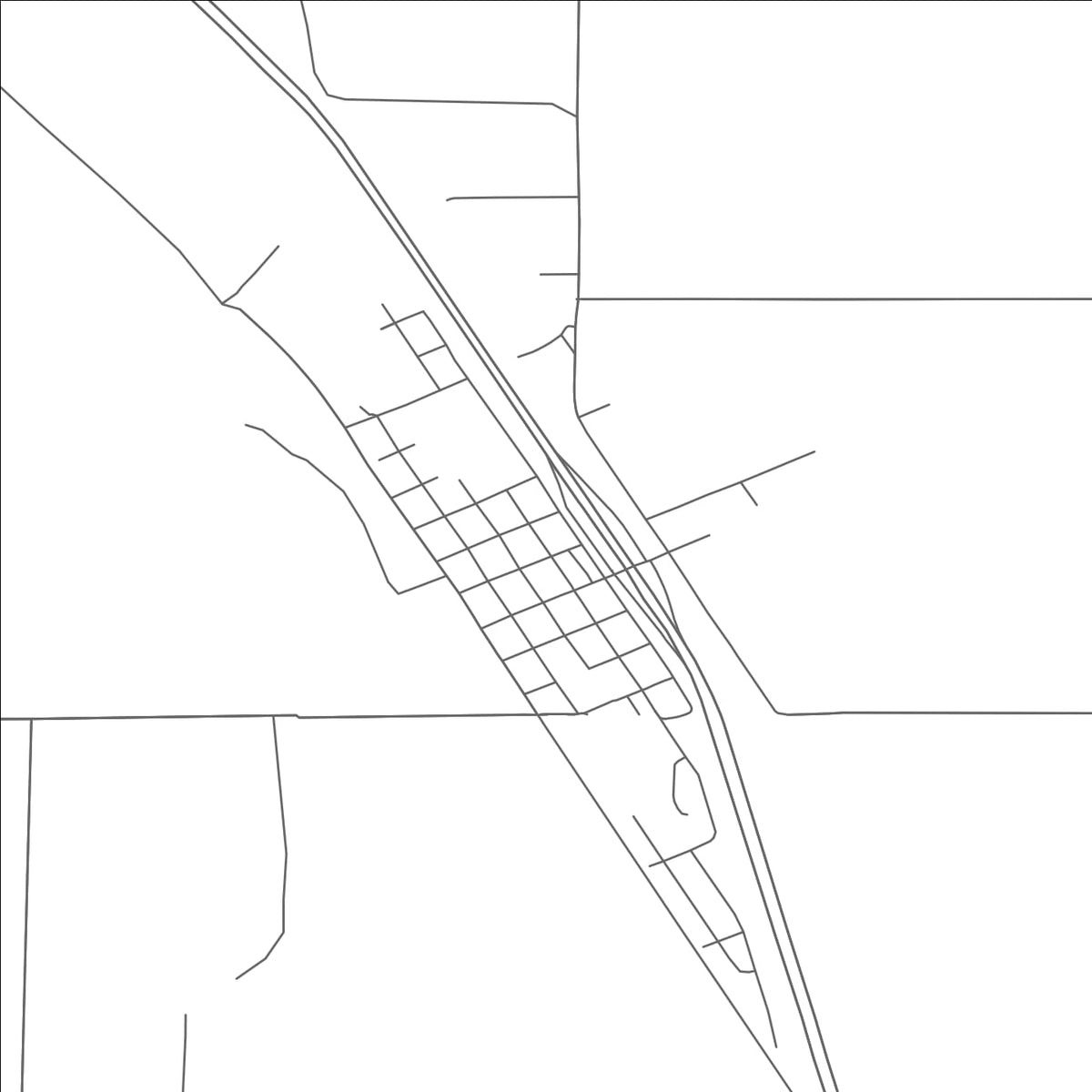 ROAD MAP OF DEER TRAIL, COLORADO BY MAPBAKES