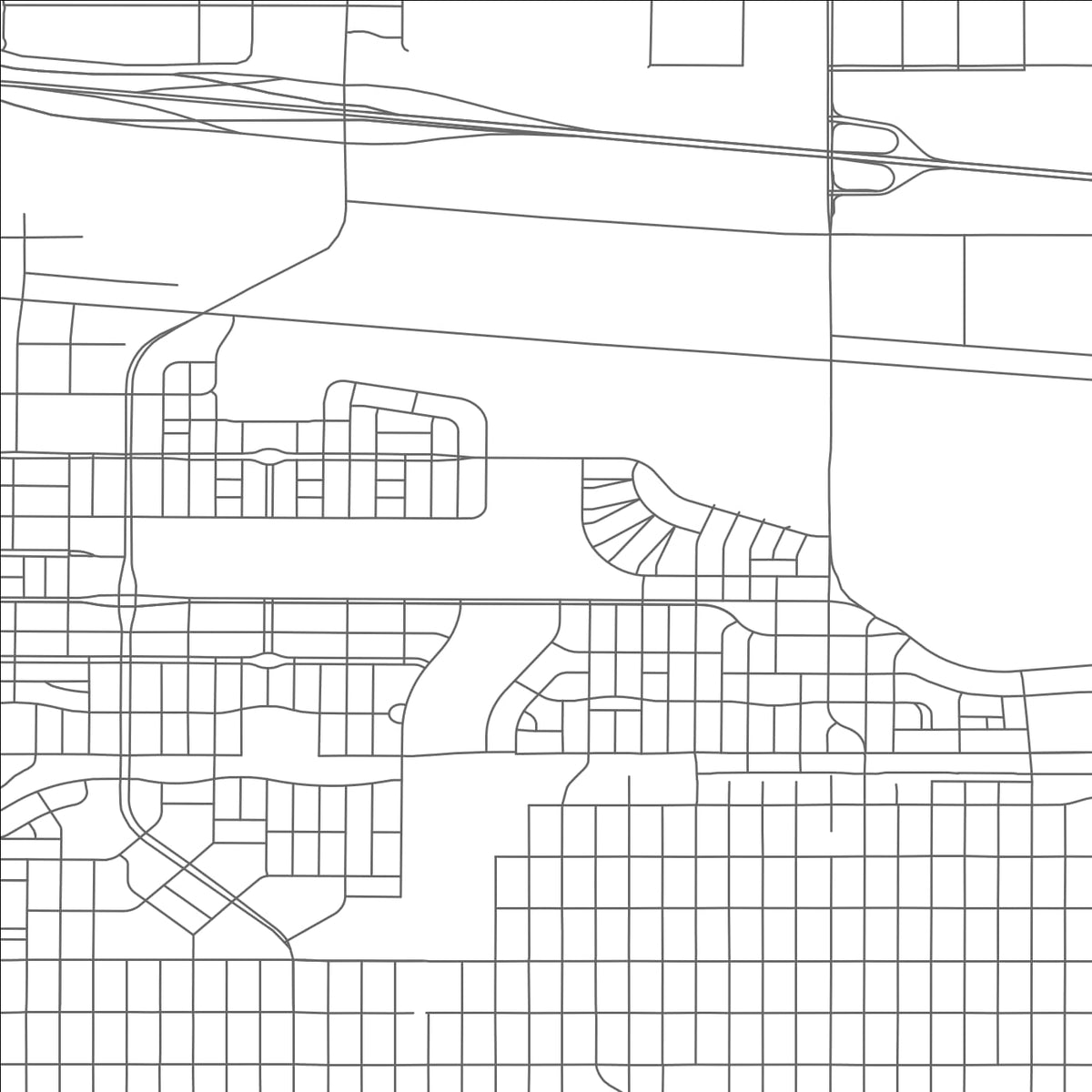 ROAD MAP OF DENVER, COLORADO BY MAPBAKES