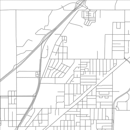 ROAD MAP OF DERBY, COLORADO BY MAPBAKES