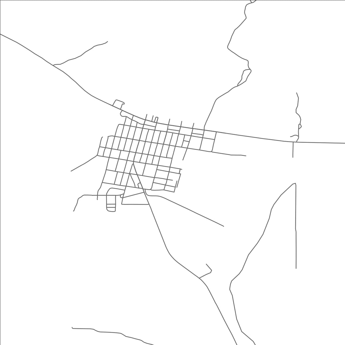 ROAD MAP OF DINOSAUR, COLORADO BY MAPBAKES