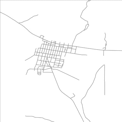 ROAD MAP OF DINOSAUR, COLORADO BY MAPBAKES