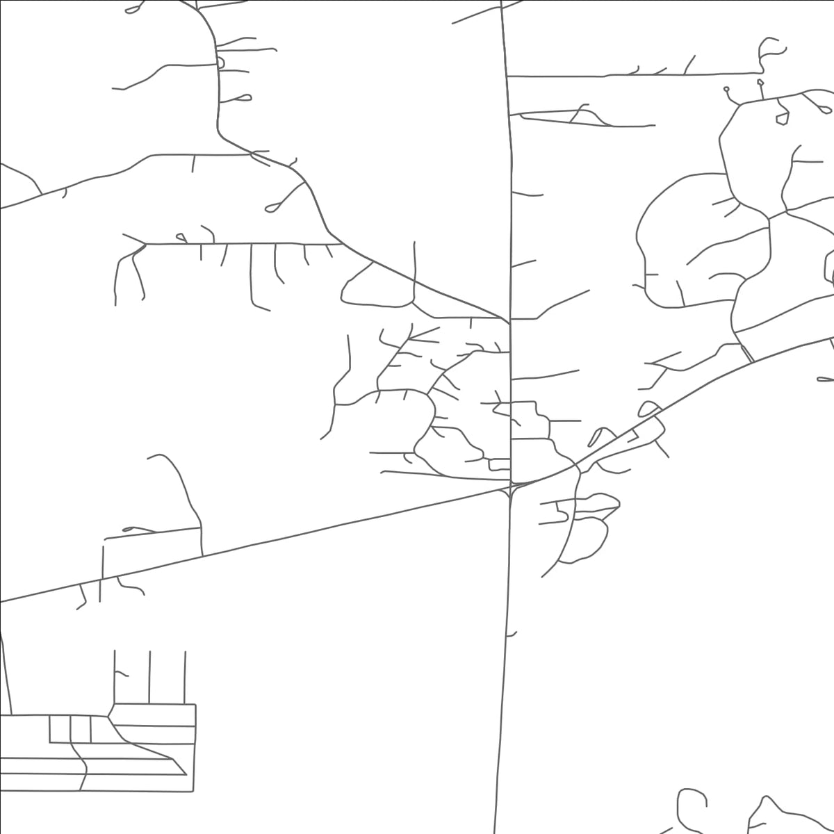 ROAD MAP OF DIVIDE, COLORADO BY MAPBAKES