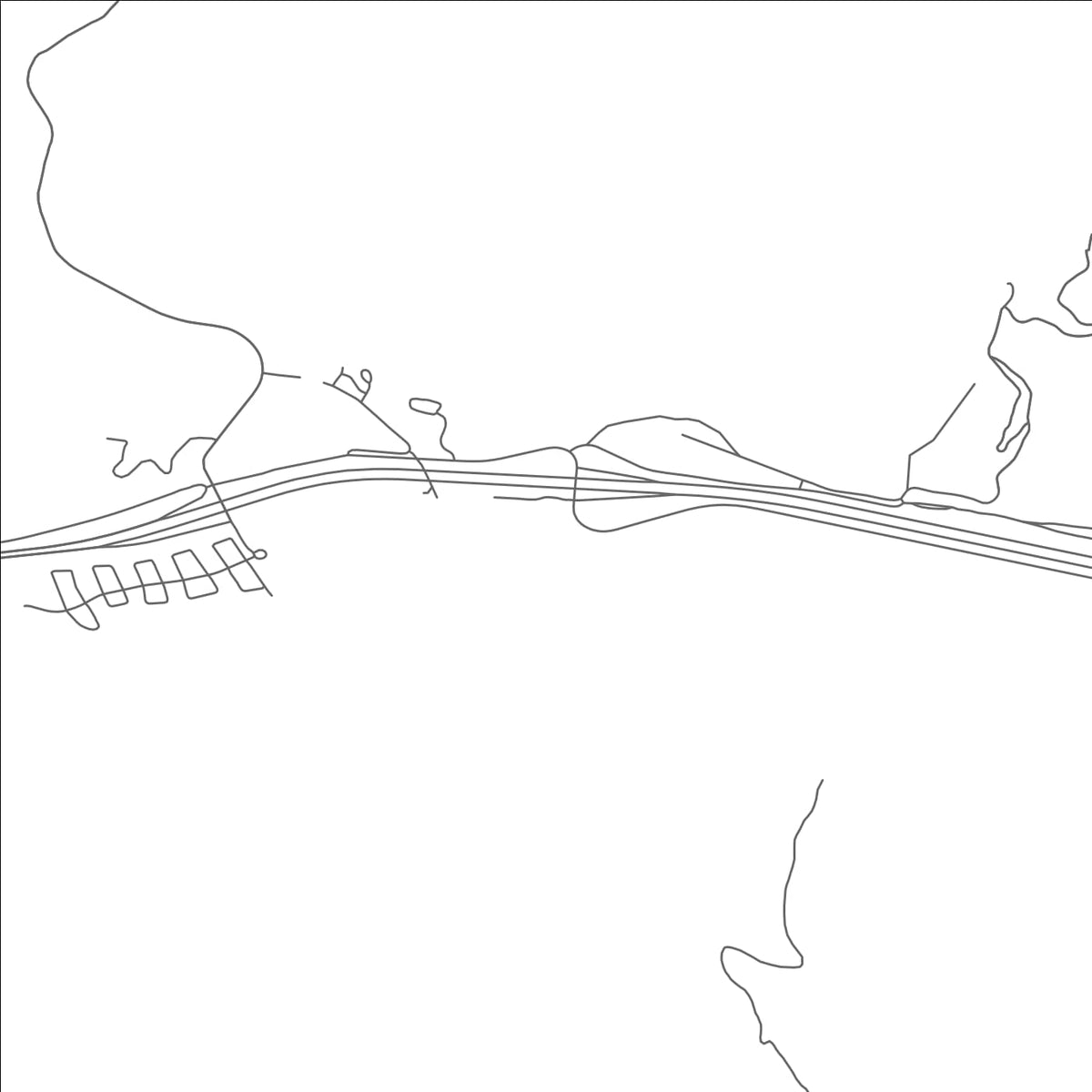 ROAD MAP OF DOTSERO, COLORADO BY MAPBAKES