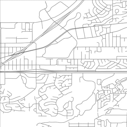 ROAD MAP OF EAST PLEASANT VIEW, COLORADO BY MAPBAKES