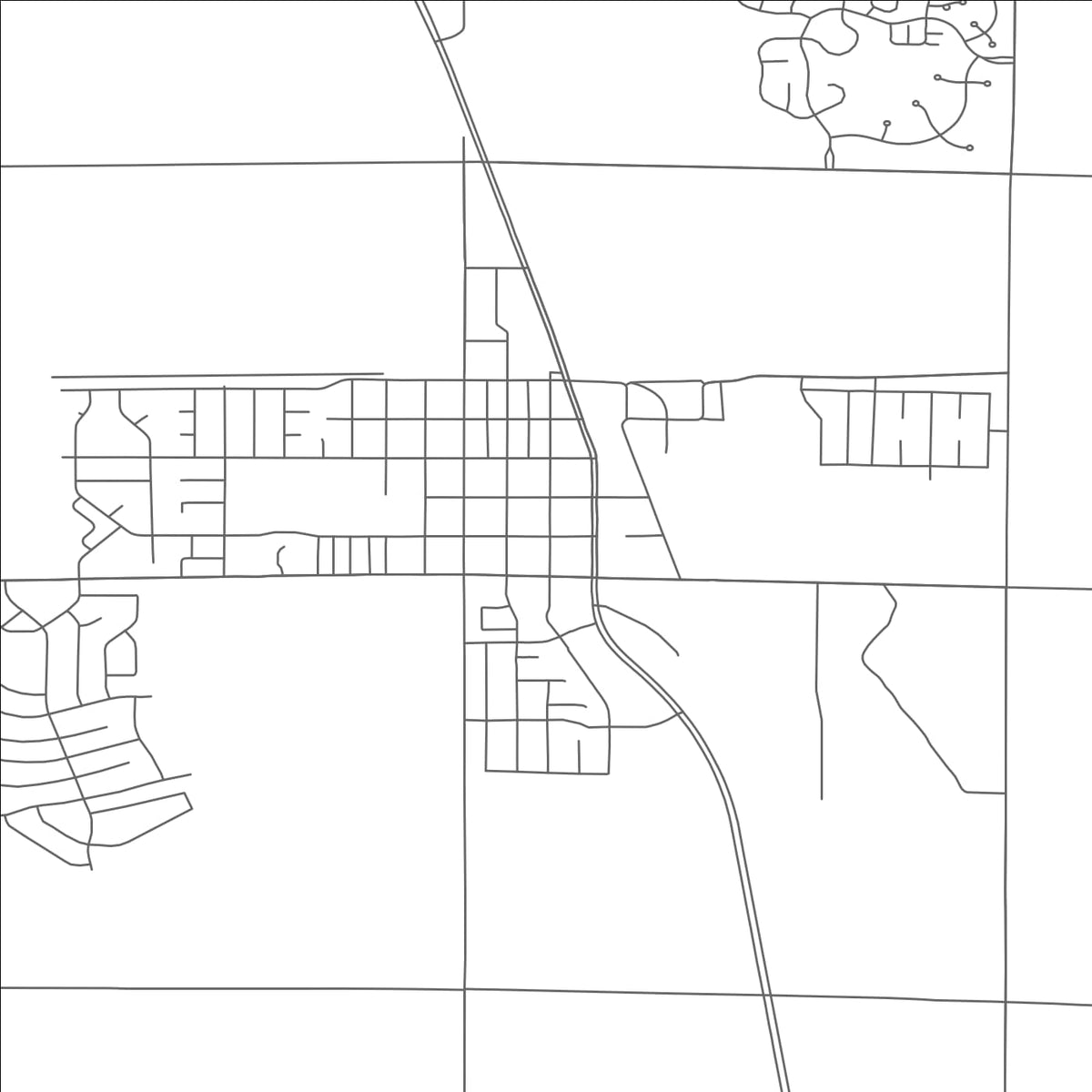 ROAD MAP OF EATON, COLORADO BY MAPBAKES