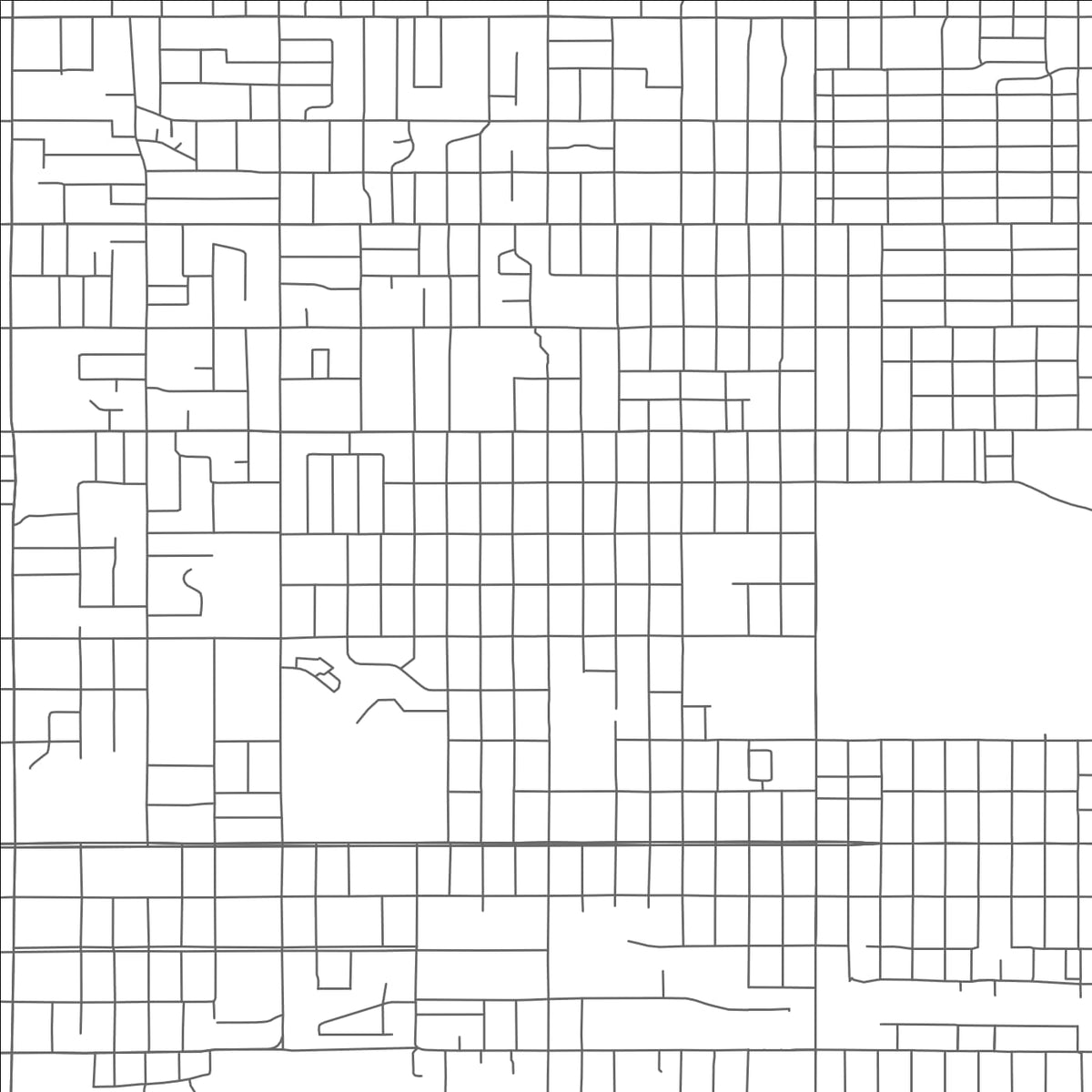 ROAD MAP OF EDGEWATER, COLORADO BY MAPBAKES