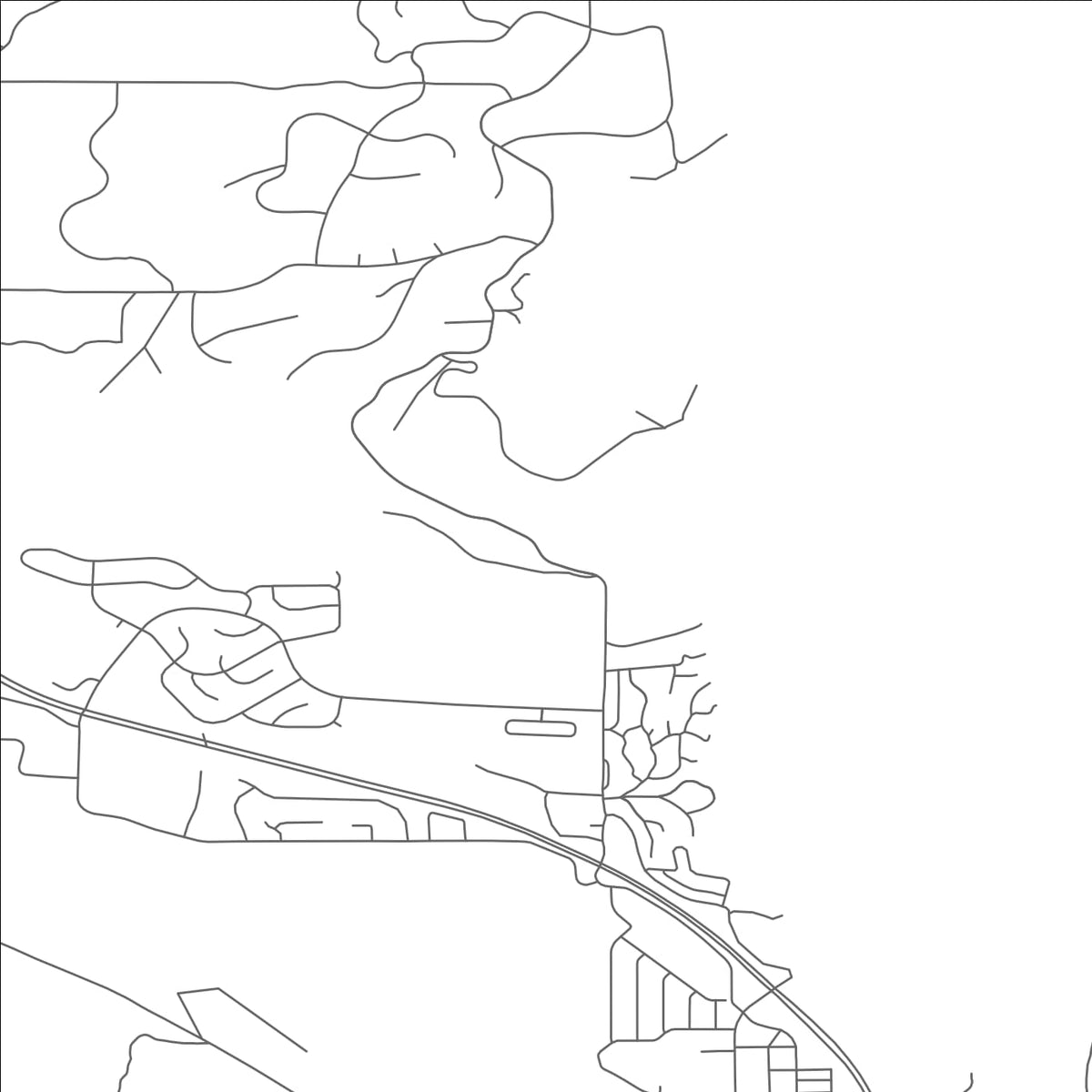 ROAD MAP OF EL JEBEL, COLORADO BY MAPBAKES