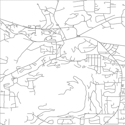 ROAD MAP OF DELTA, COLORADO BY MAPBAKES