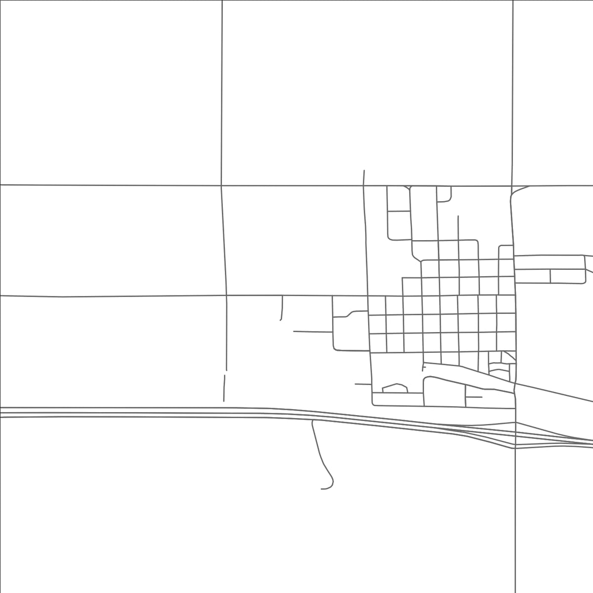 ROAD MAP OF FLAGLER, COLORADO BY MAPBAKES