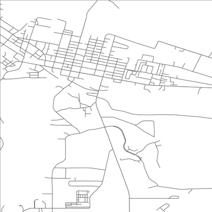 ROAD MAP OF FLORENCE, COLORADO BY MAPBAKES