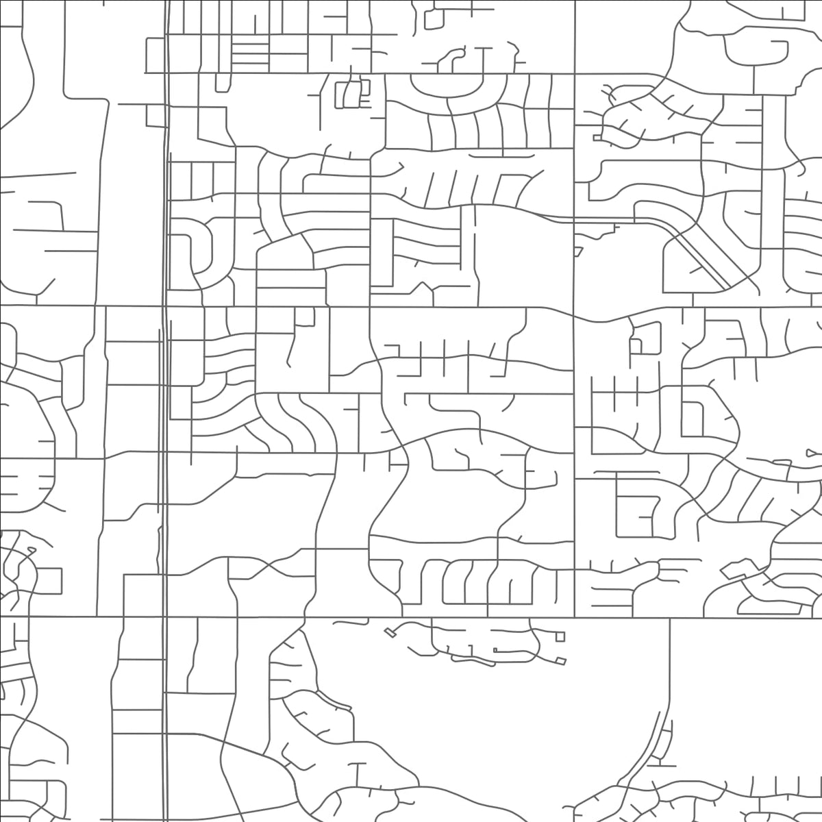 ROAD MAP OF FORT COLLINS, COLORADO BY MAPBAKES