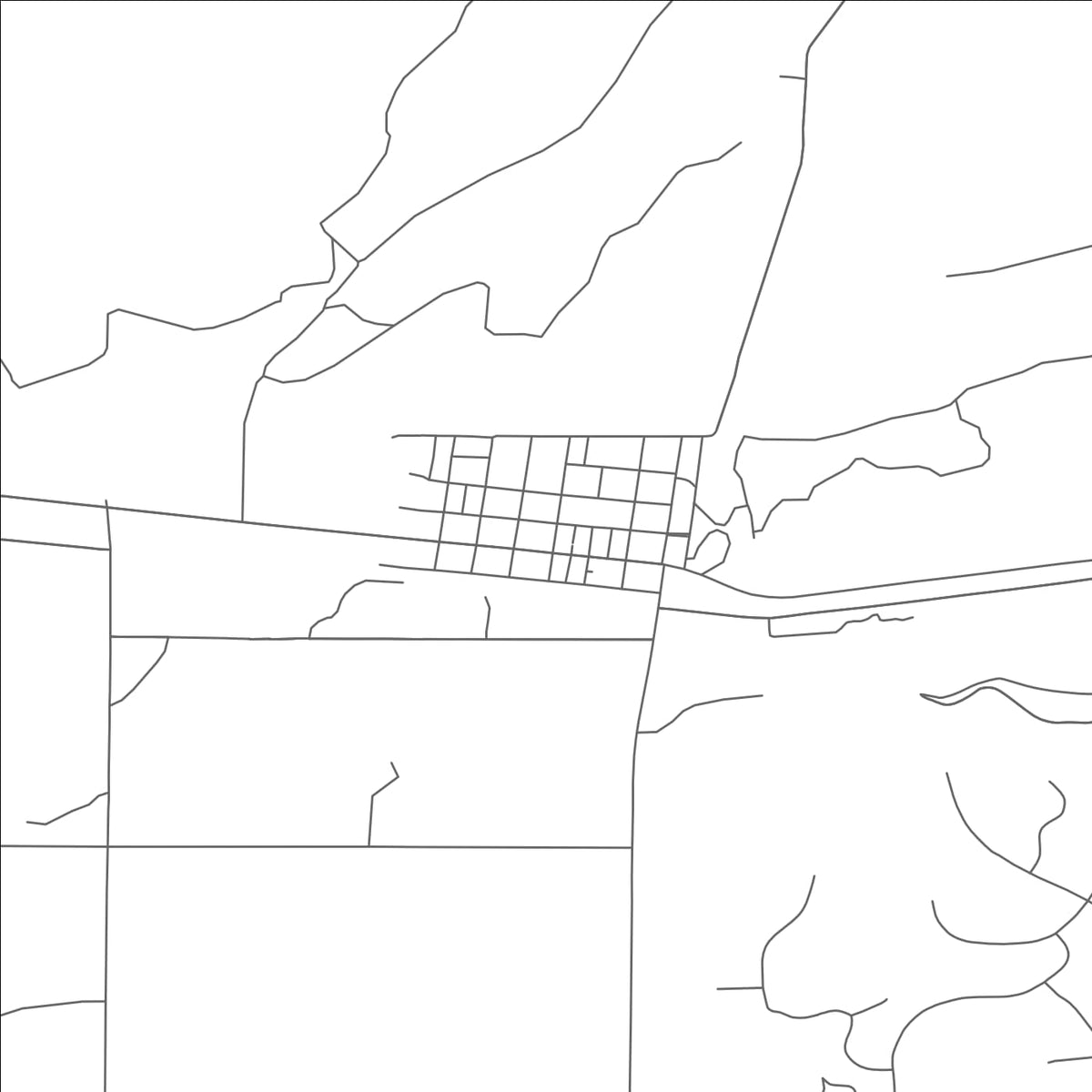 ROAD MAP OF FORT GARLAND, COLORADO BY MAPBAKES