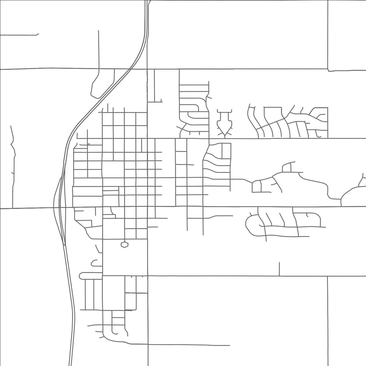 ROAD MAP OF FORT LUPTON, COLORADO BY MAPBAKES