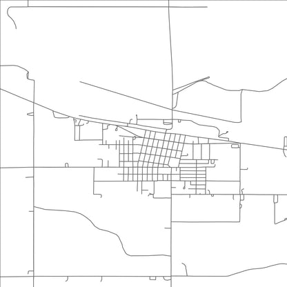 ROAD MAP OF FOWLER, COLORADO BY MAPBAKES