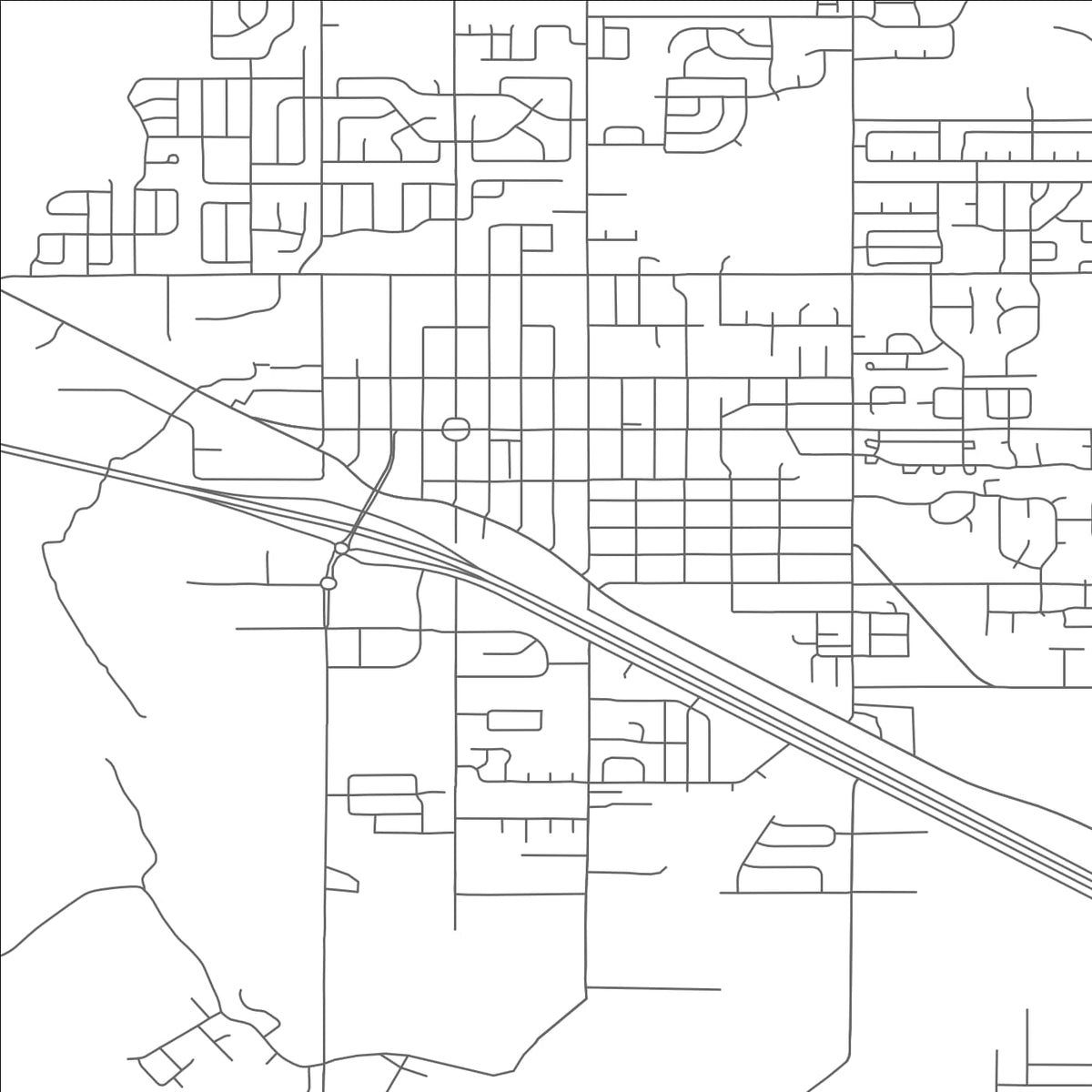 ROAD MAP OF FRUITA, COLORADO BY MAPBAKES