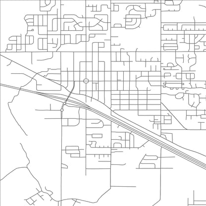 ROAD MAP OF FRUITA, COLORADO BY MAPBAKES