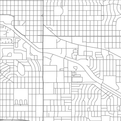 ROAD MAP OF GLENDALE, COLORADO BY MAPBAKES