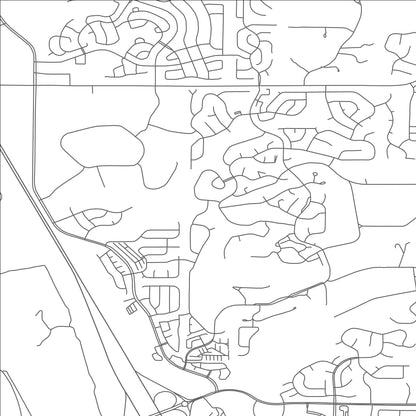 ROAD MAP OF GLENEAGLE, COLORADO BY MAPBAKES