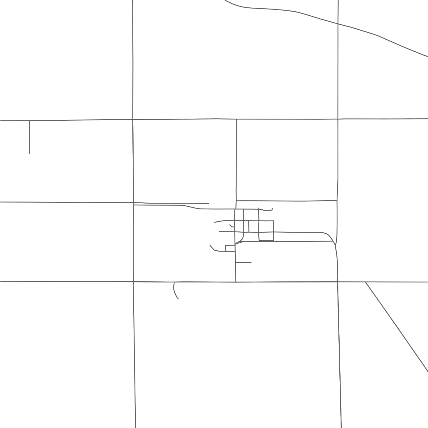 ROAD MAP OF HARTMAN, COLORADO BY MAPBAKES