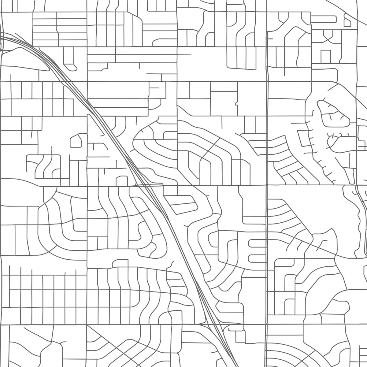 ROAD MAP OF HOLLY HILLS, COLORADO BY MAPBAKES