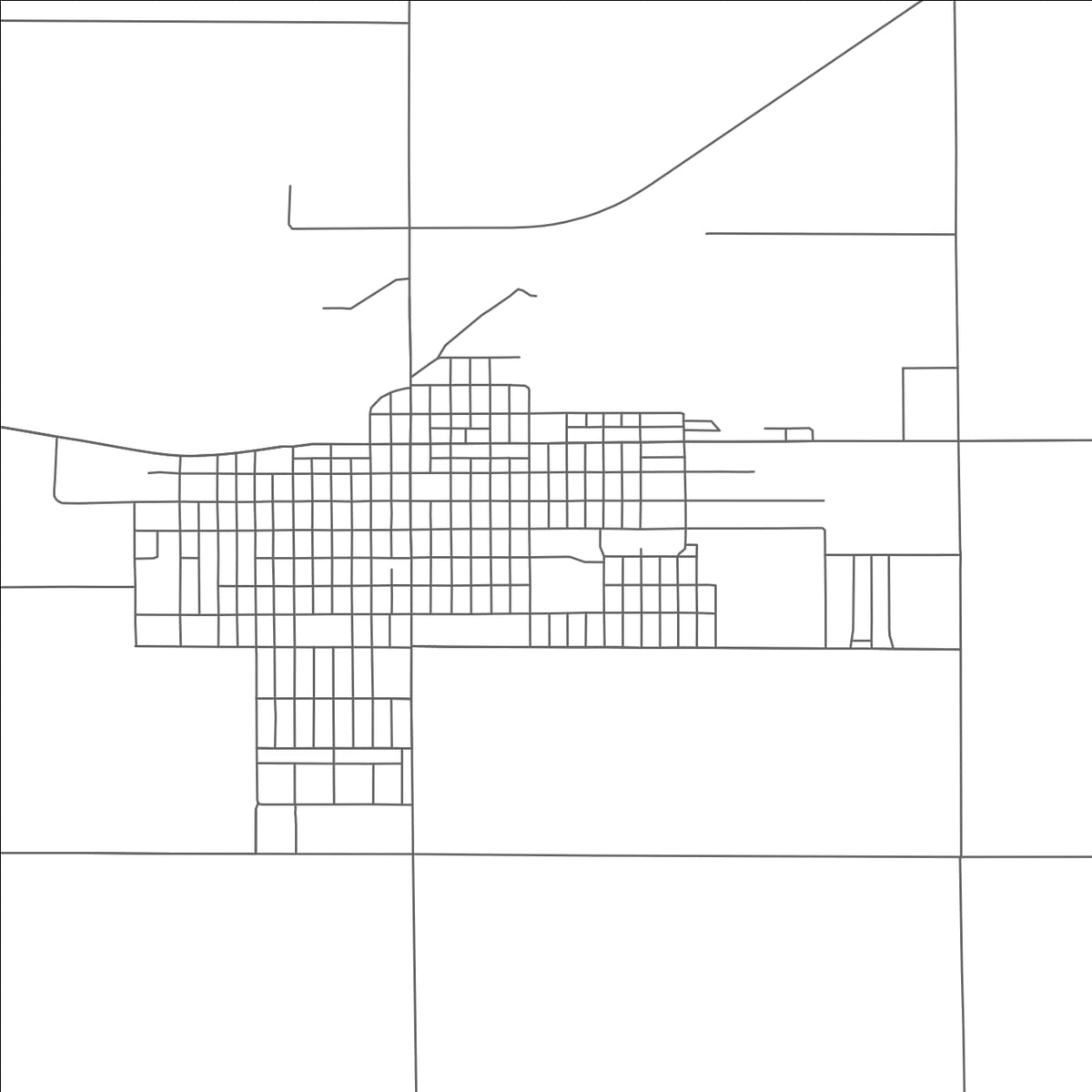 ROAD MAP OF HOLYOKE, COLORADO BY MAPBAKES
