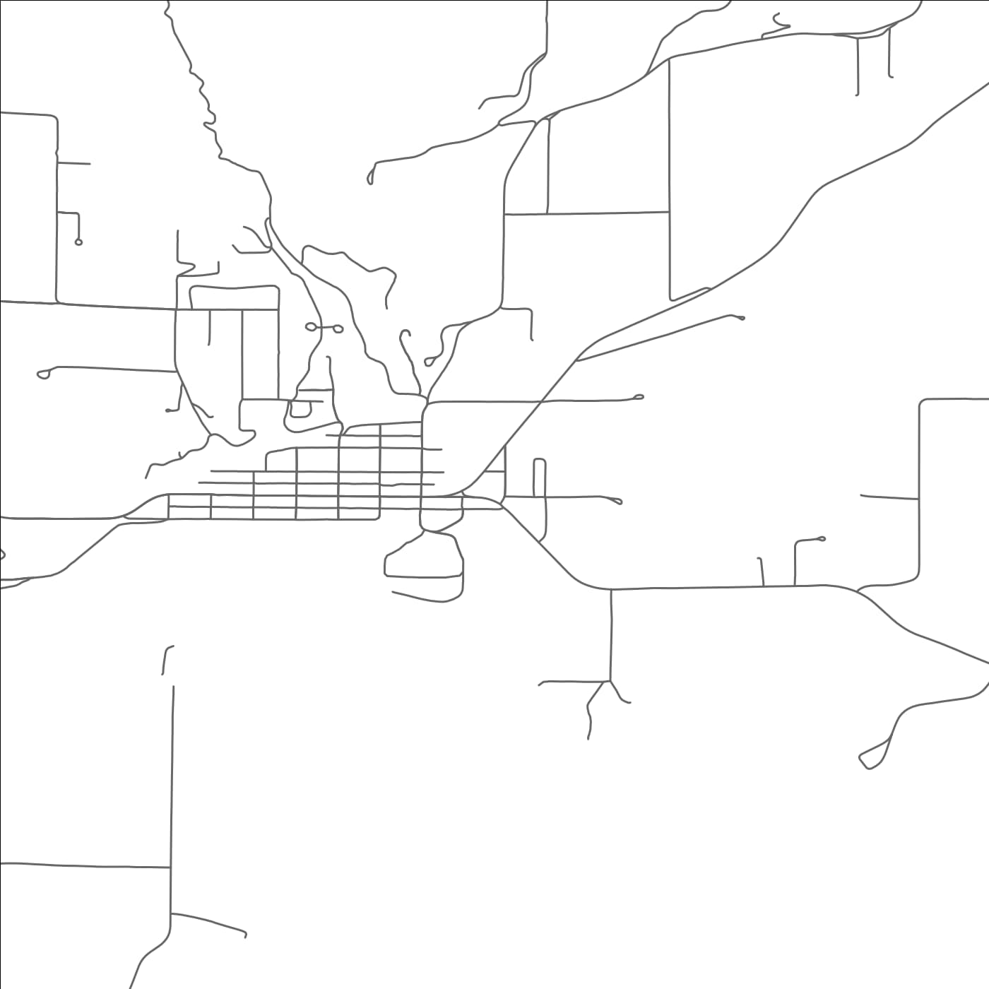 ROAD MAP OF HOTCHKISS, COLORADO BY MAPBAKES