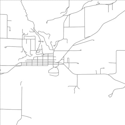 ROAD MAP OF HOTCHKISS, COLORADO BY MAPBAKES