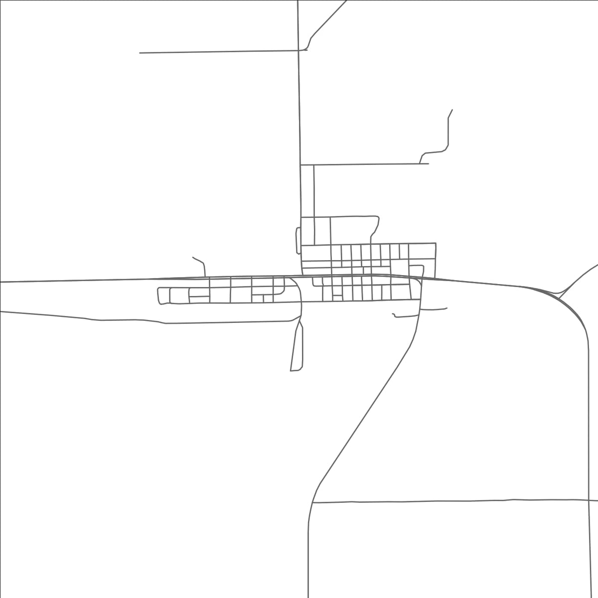 ROAD MAP OF KIT CARSON, COLORADO BY MAPBAKES