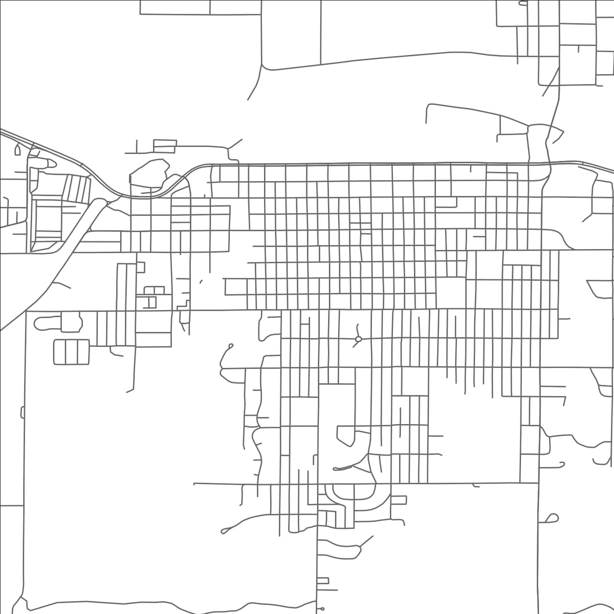 ROAD MAP OF LA JUNTA, COLORADO BY MAPBAKES