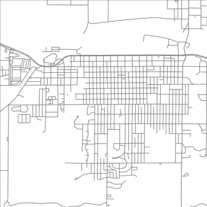 ROAD MAP OF LA JUNTA, COLORADO BY MAPBAKES