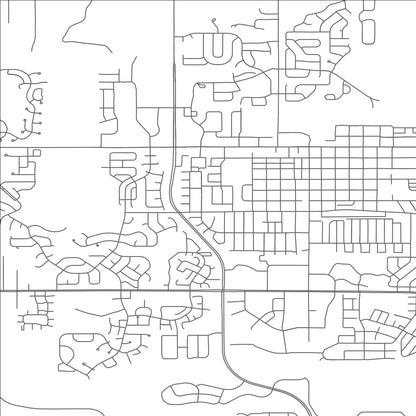 ROAD MAP OF LAFAYETTE, COLORADO BY MAPBAKES