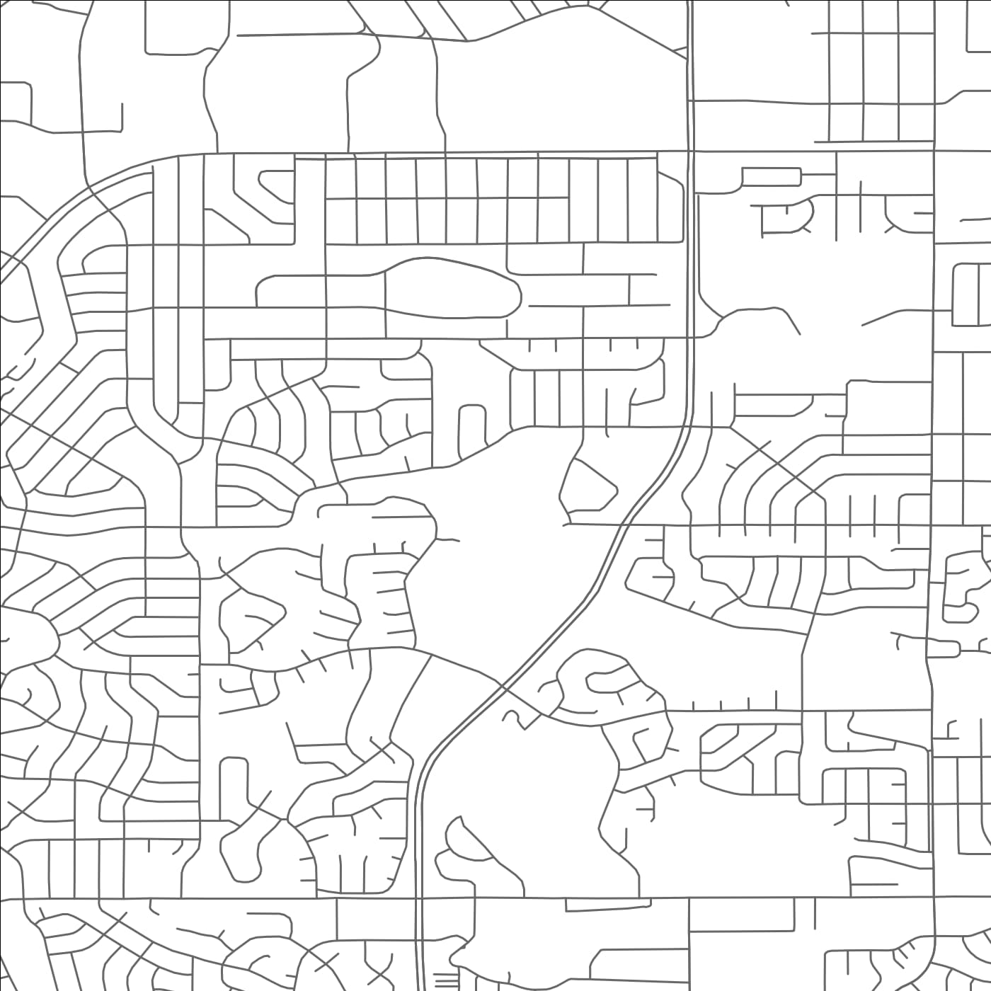 ROAD MAP OF LAKEWOOD, COLORADO BY MAPBAKES