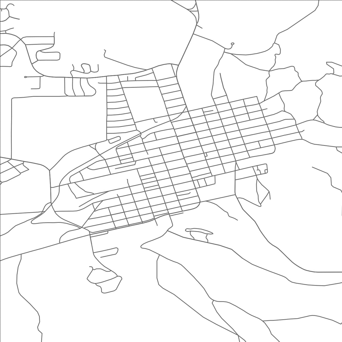 ROAD MAP OF LEADVILLE, COLORADO BY MAPBAKES