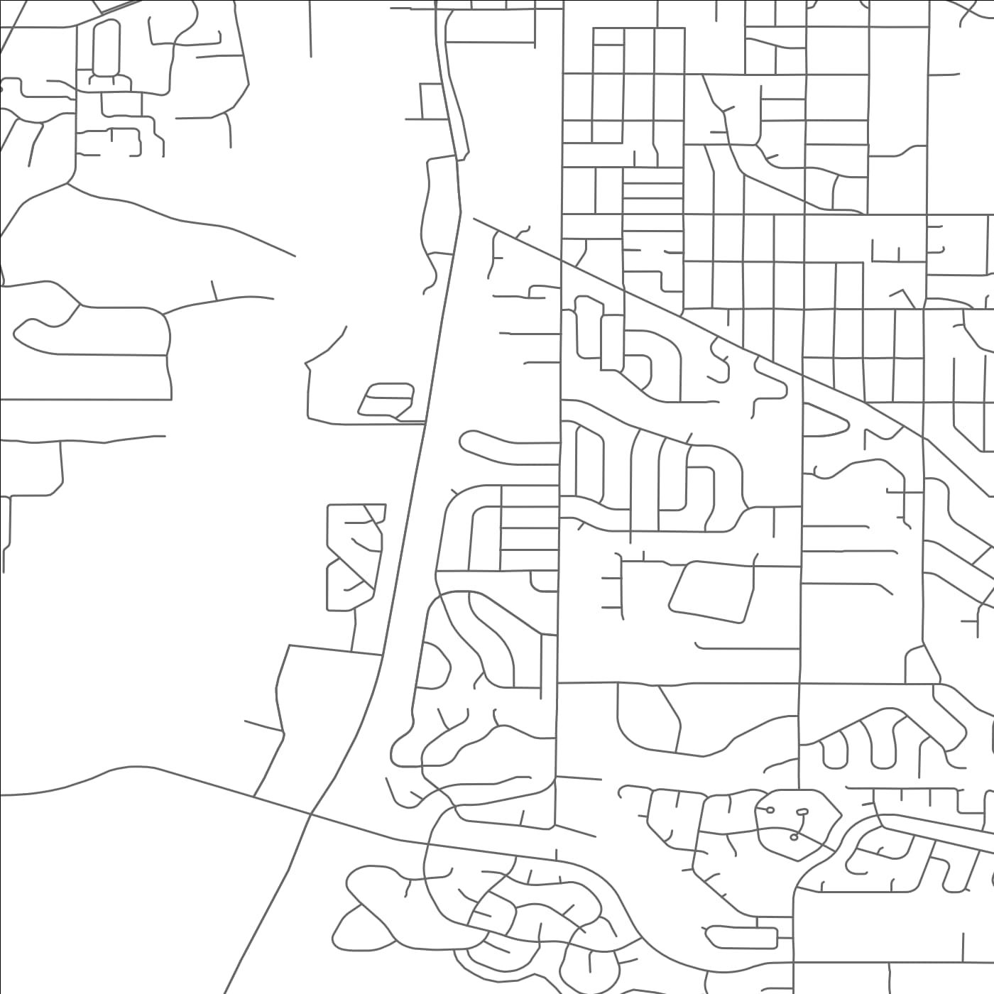 ROAD MAP OF LITTLETON, COLORADO BY MAPBAKES