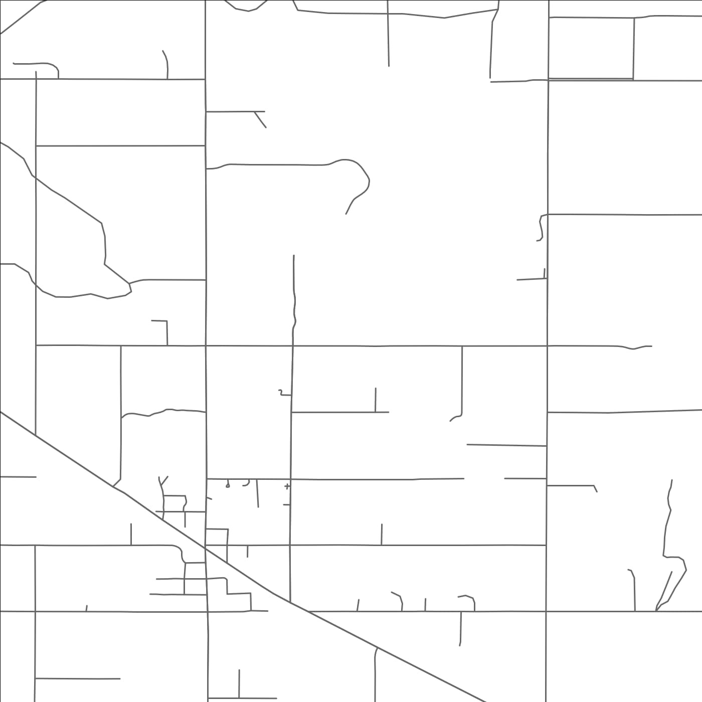 ROAD MAP OF LOMA, COLORADO BY MAPBAKES