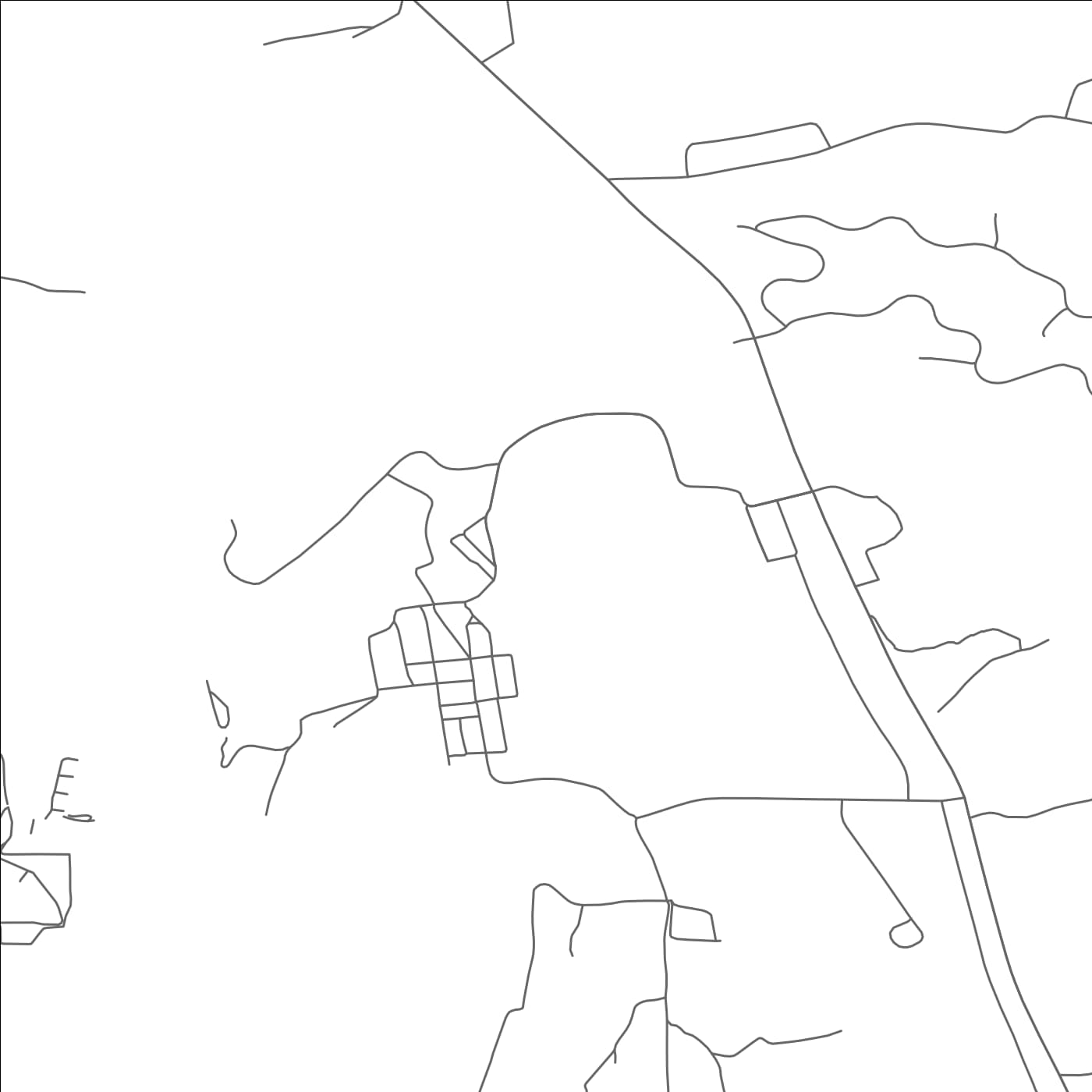 ROAD MAP OF LOUVIERS, COLORADO BY MAPBAKES