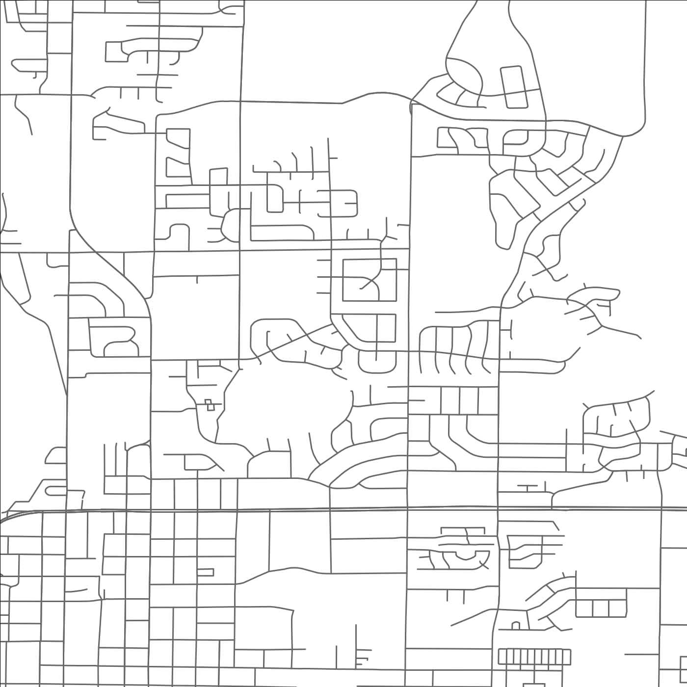 ROAD MAP OF LOVELAND, COLORADO BY MAPBAKES