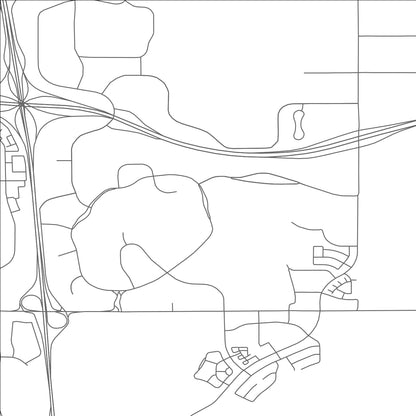 ROAD MAP OF MERIDIAN, COLORADO BY MAPBAKES