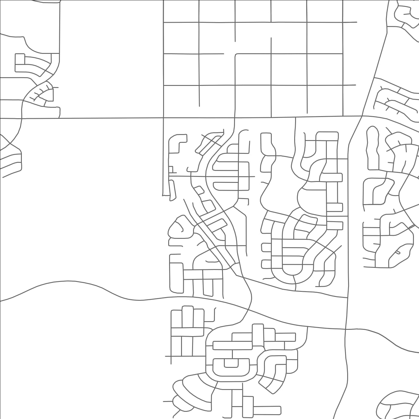 ROAD MAP OF MERIDIAN VILLAGE, COLORADO BY MAPBAKES