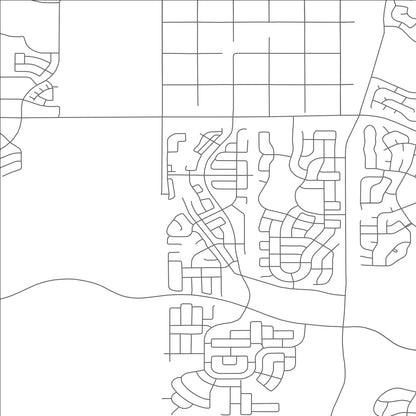 ROAD MAP OF MERIDIAN VILLAGE, COLORADO BY MAPBAKES