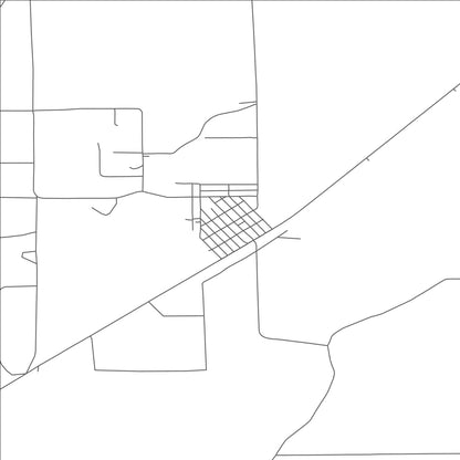 ROAD MAP OF MERINO, COLORADO BY MAPBAKES