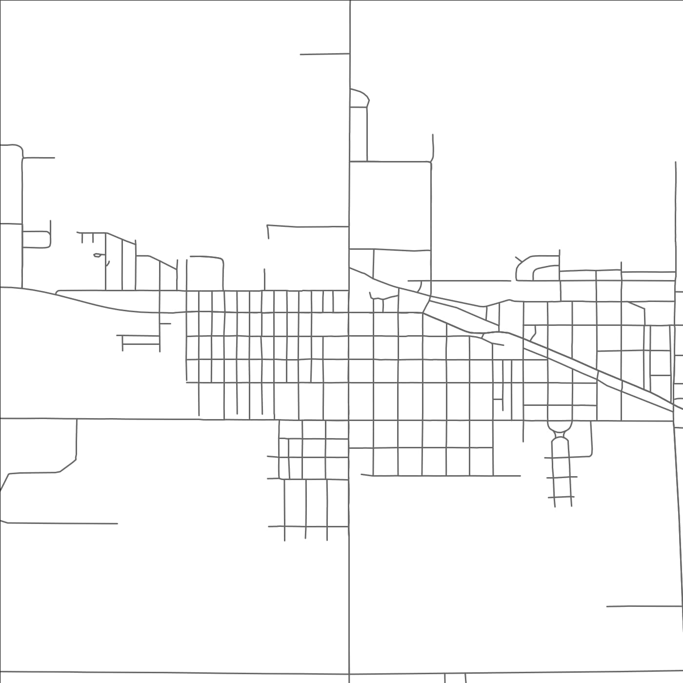 ROAD MAP OF MONTE VISTA, COLORADO BY MAPBAKES