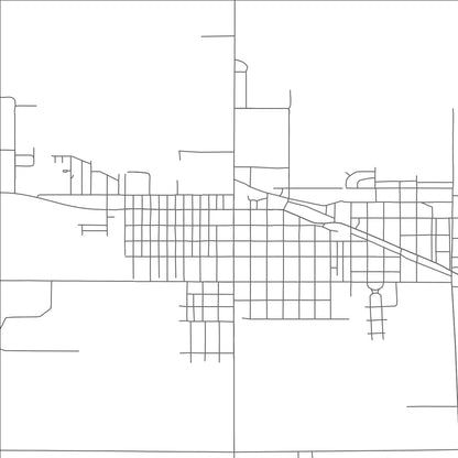 ROAD MAP OF MONTE VISTA, COLORADO BY MAPBAKES