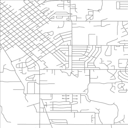 ROAD MAP OF MONTROSE, COLORADO BY MAPBAKES