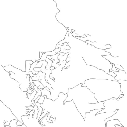 ROAD MAP OF MOUNT CRESTED BUTTE, COLORADO BY MAPBAKES