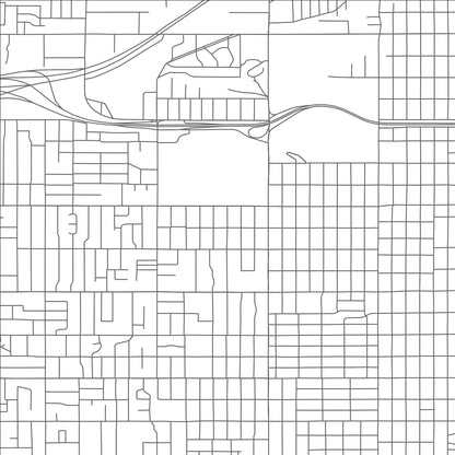 ROAD MAP OF MOUNTAIN VIEW, COLORADO BY MAPBAKES